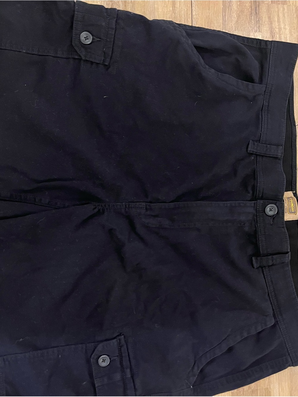 The Foundry Supply Co. Men's Black Cargo Shorts with Multiple Pockets